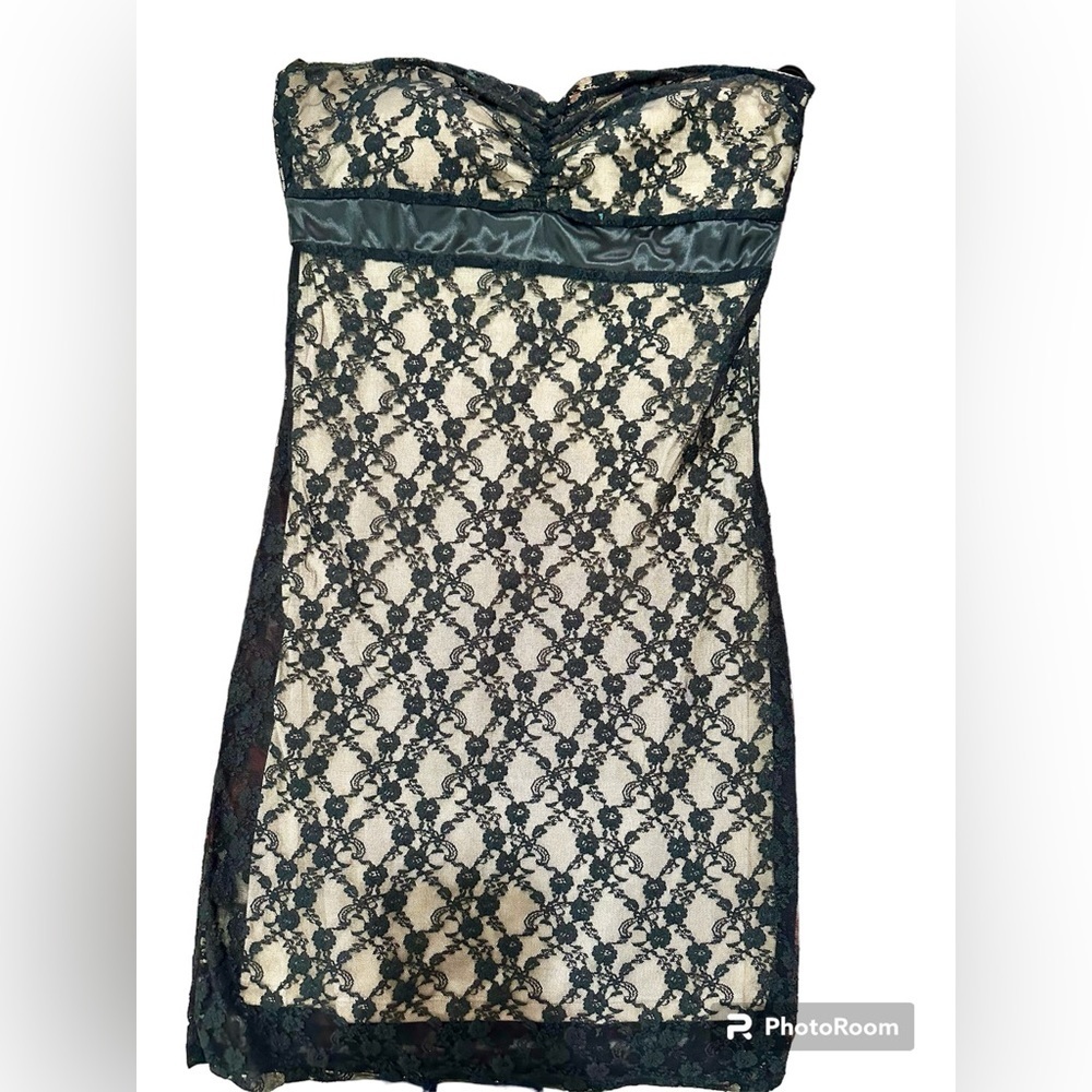 Charlotte Russe black cocktail mini dress sleeveless medium size